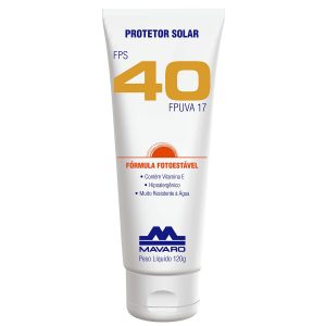 Protetor Solar FPS 40 120G – Mavaro