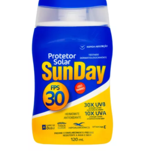 Protetor Solar Sunday Protector Solar 30FPS en creme 120mL