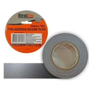 Fita Adesiva Duct Silver Tape Prata 45mm – Bestfer