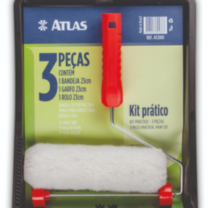 Kit P/ Pintura Prático 3 Pcs Atlas