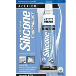 Cola Adesivo Silicone 50G Transparente S/Blister Tekbond