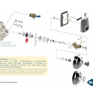 Kit Reparo P/ Válvula de Descarga Primor 45MM C/ Regulagem