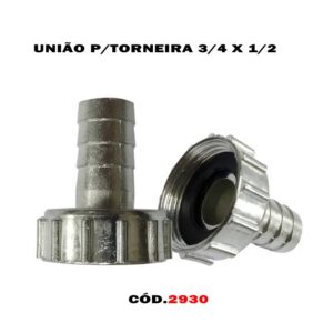 União P/ Torneira 3/4 X 1/2 Metal