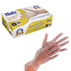 Luva Vinil S/Amido CX C/100 – MEDIX